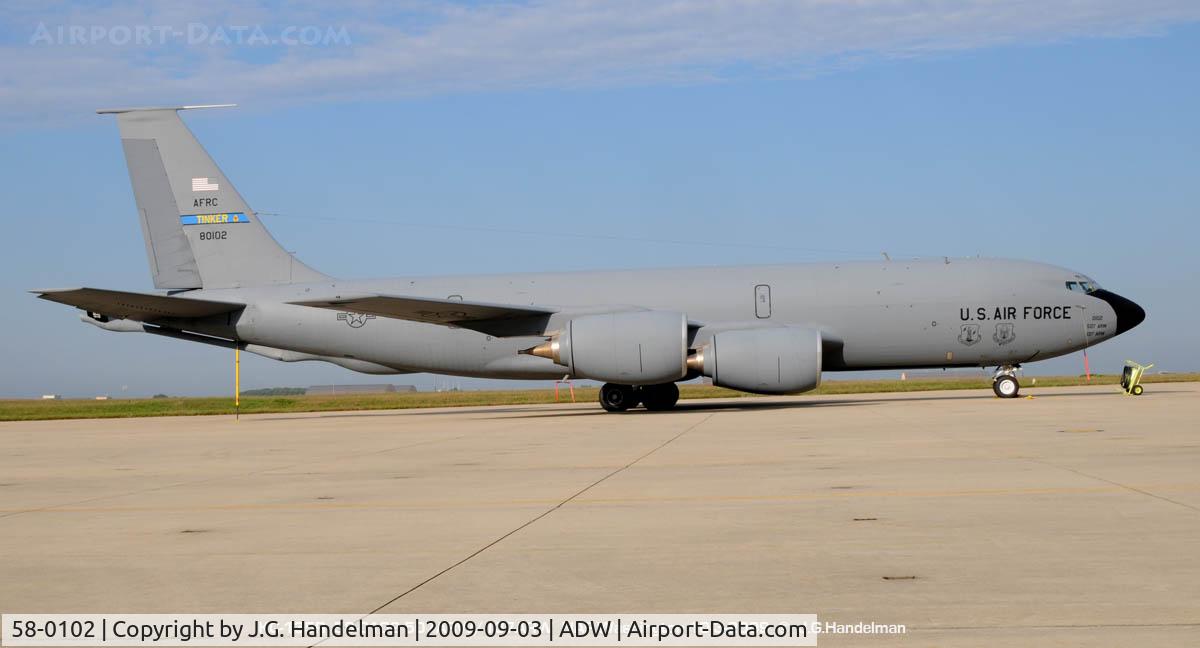 58-0102, 1958 Boeing KC-135R Stratotanker C/N 17847, at NAF Washington