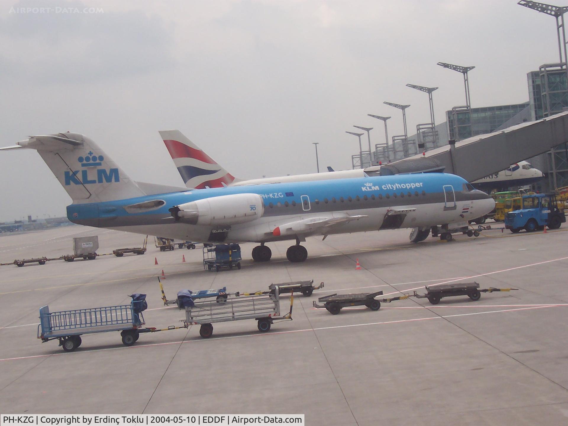 PH-KZG, 1996 Fokker 70 (F-28-0070) C/N 11578, Seen at Frankfurt International