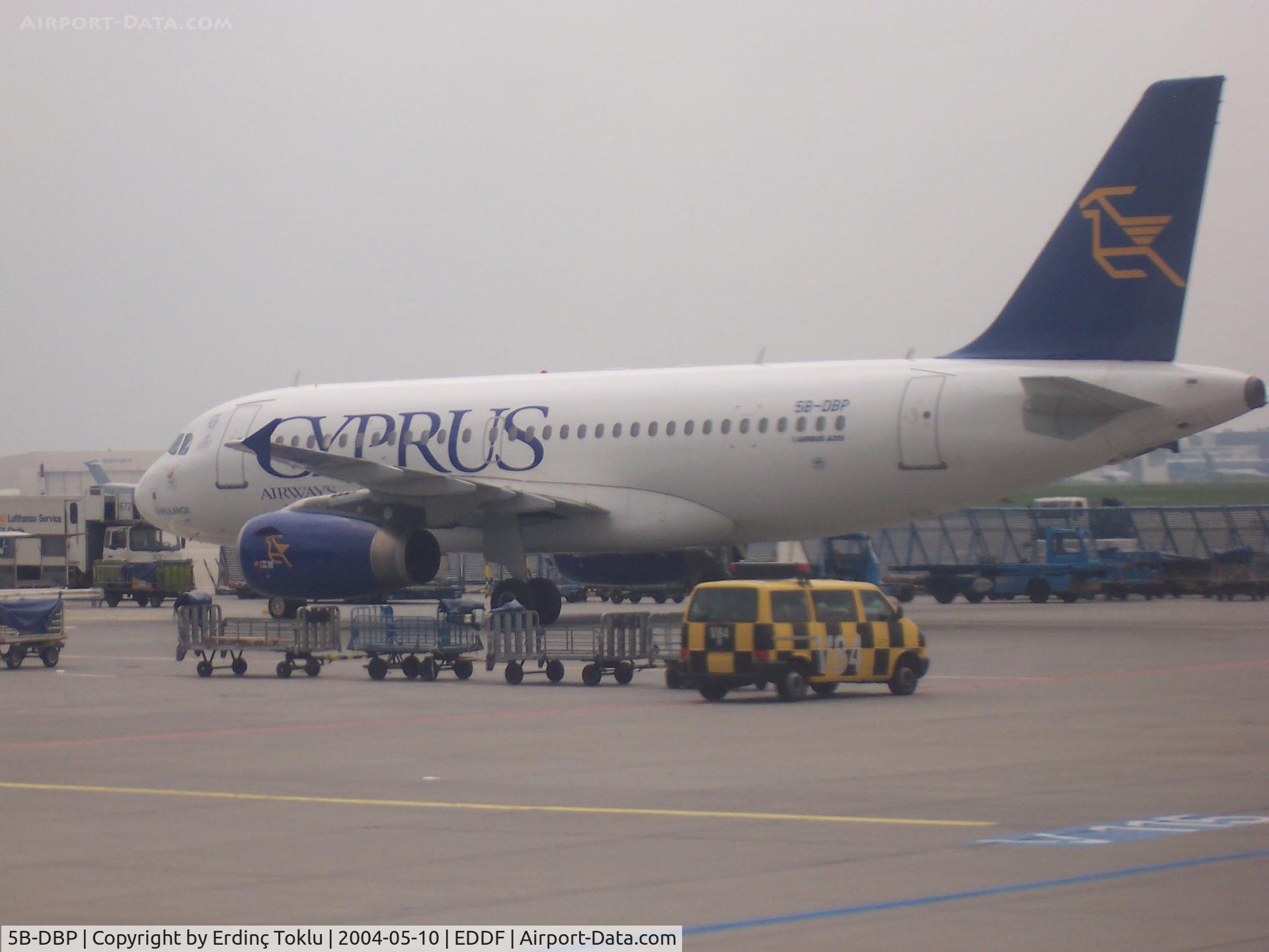5B-DBP, 2002 Airbus A319-132 C/N 1768, Seen at Frankfurt International
