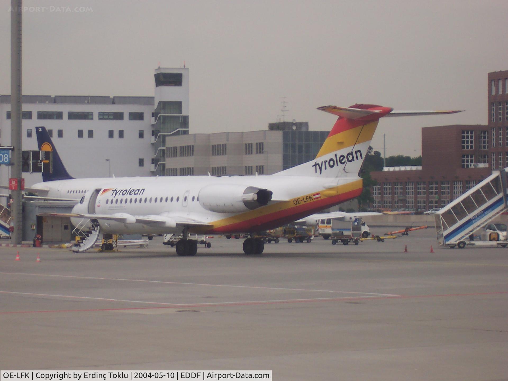 OE-LFK, 1995 Fokker 70 (F-28-0070) C/N 11555, Seen at Frankfurt International