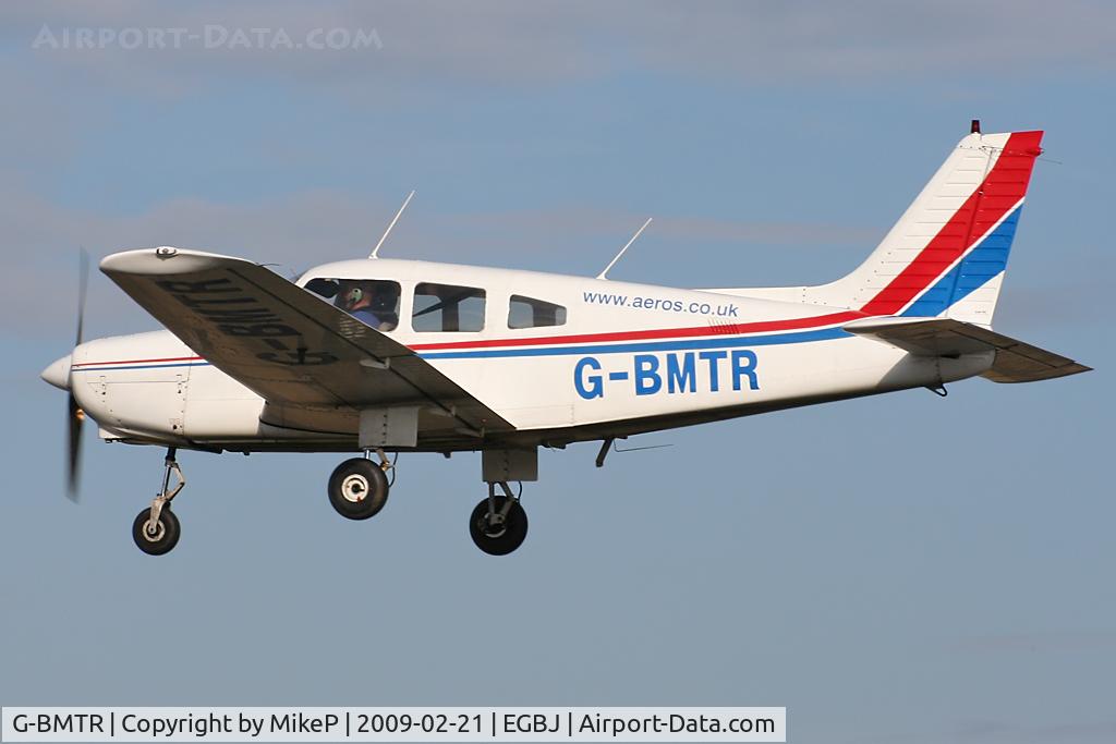 G-BMTR, 1981 Piper PA-28-161 Cherokee Warrior II C/N 28-8116119, In the circuit at Staverton.