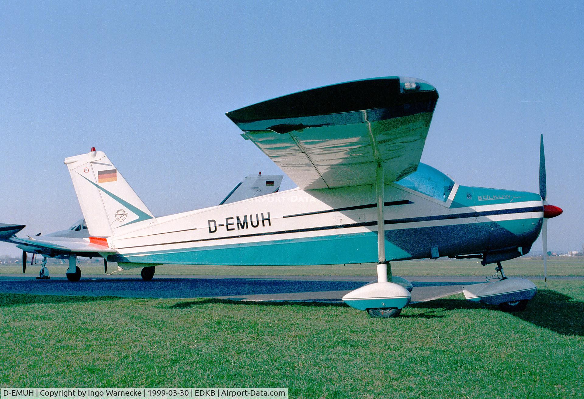 D-EMUH, 1966 Bolkow Bo-208C Junior C/N 623, Bölkow Bo 208C Junior at Bonn-Hangelar airfield
