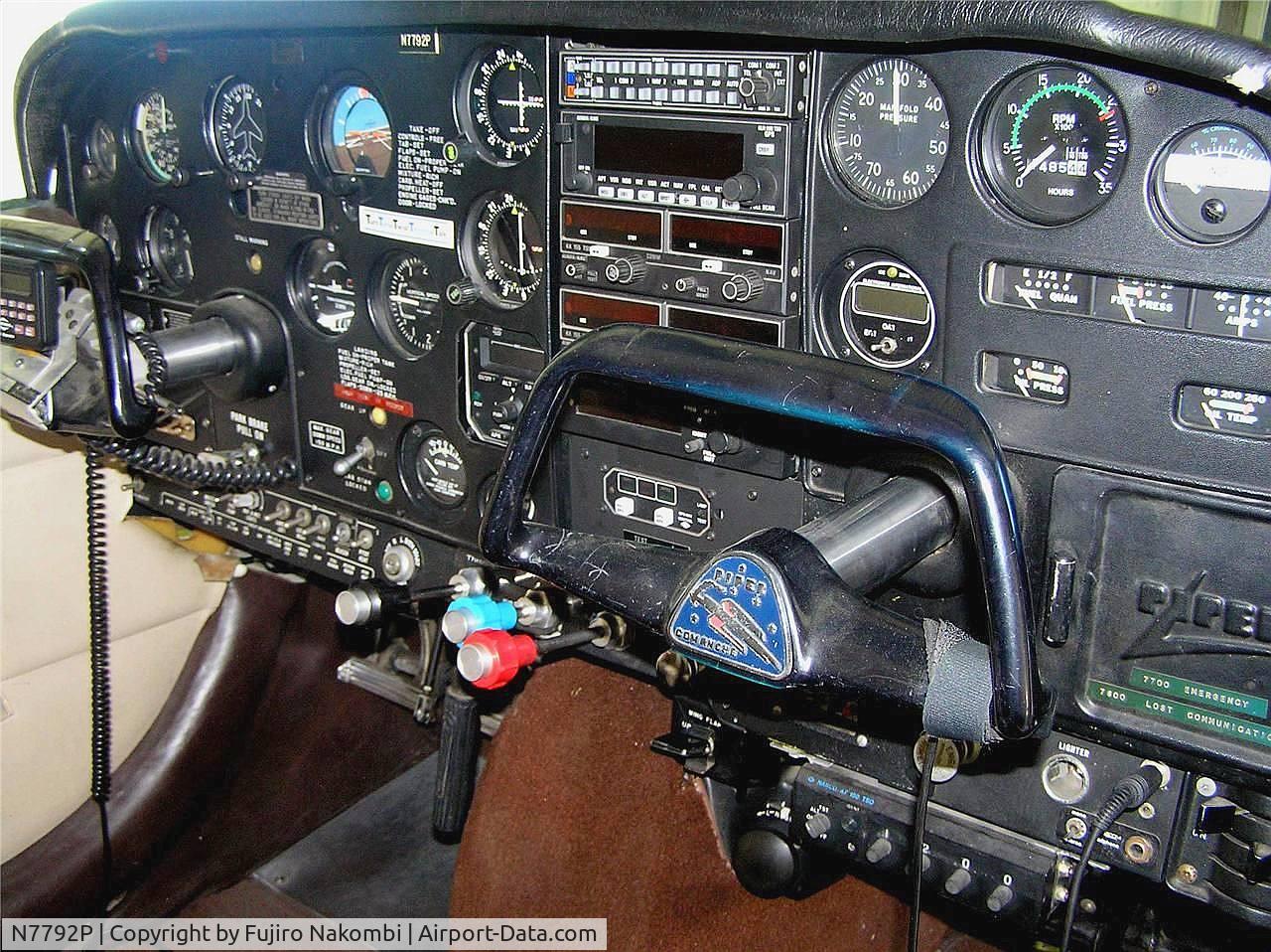 N7792P, 1962 Piper PA-24-250 Comanche C/N 24-3009, 1962 Piper PA-24-250