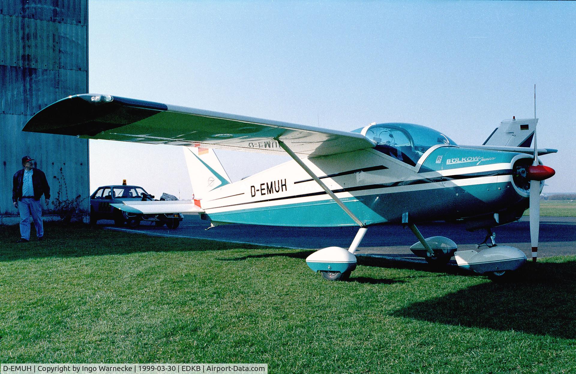 D-EMUH, 1966 Bolkow Bo-208C Junior C/N 623, Bölkow Bo 208C Junior at Bonn-Hangelar airfield