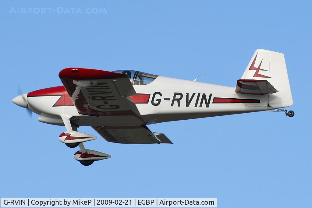 G-RVIN, 1999 Vans RV-6 C/N PFA 181-13236, Short final at Kemble.