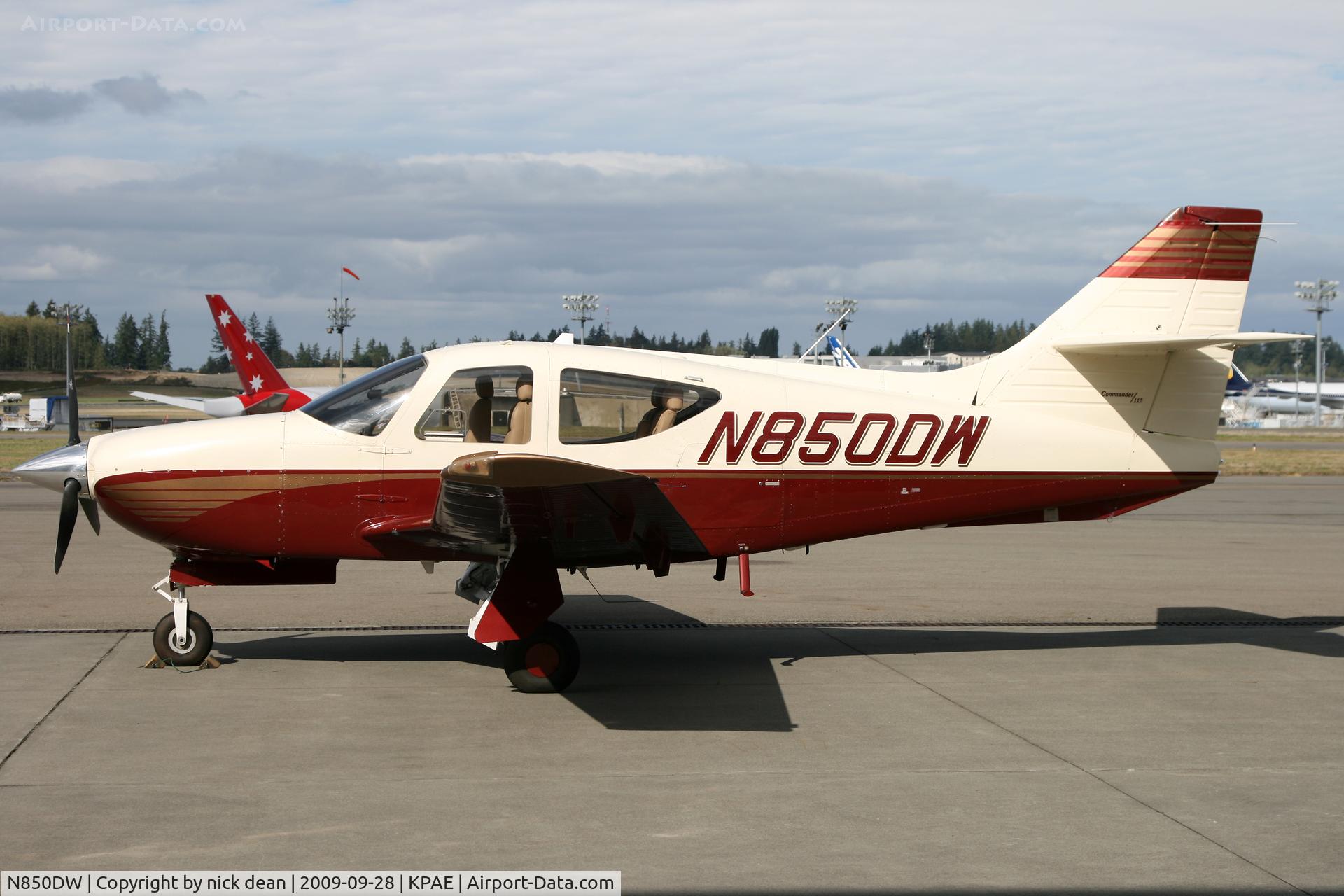 N850DW, 2000 Rockwell Commander 114-B C/N 14679, KPAE
