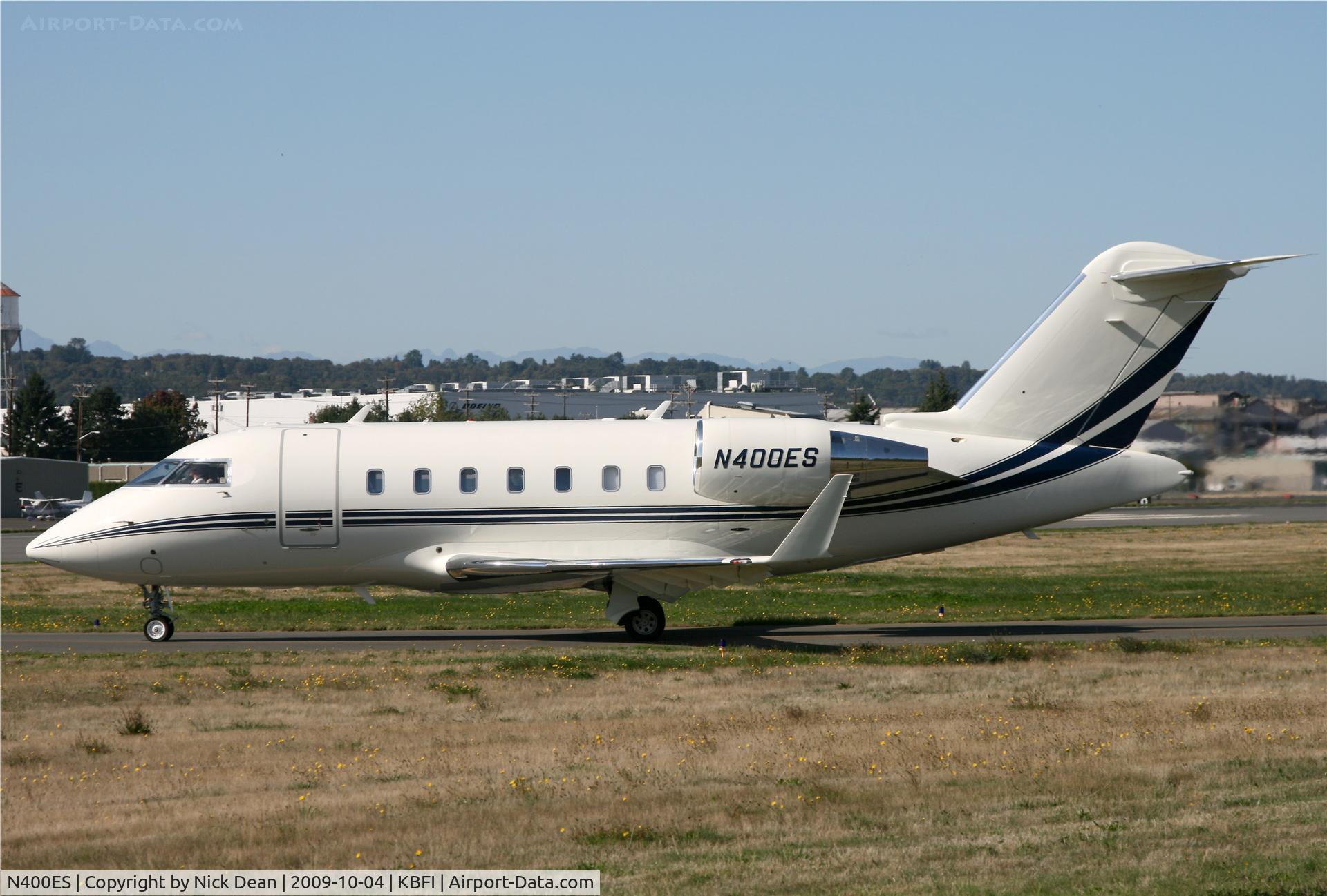 N400ES, 2007 Bombardier Challenger 605 (CL-600-2B16) C/N 5727, KBFI