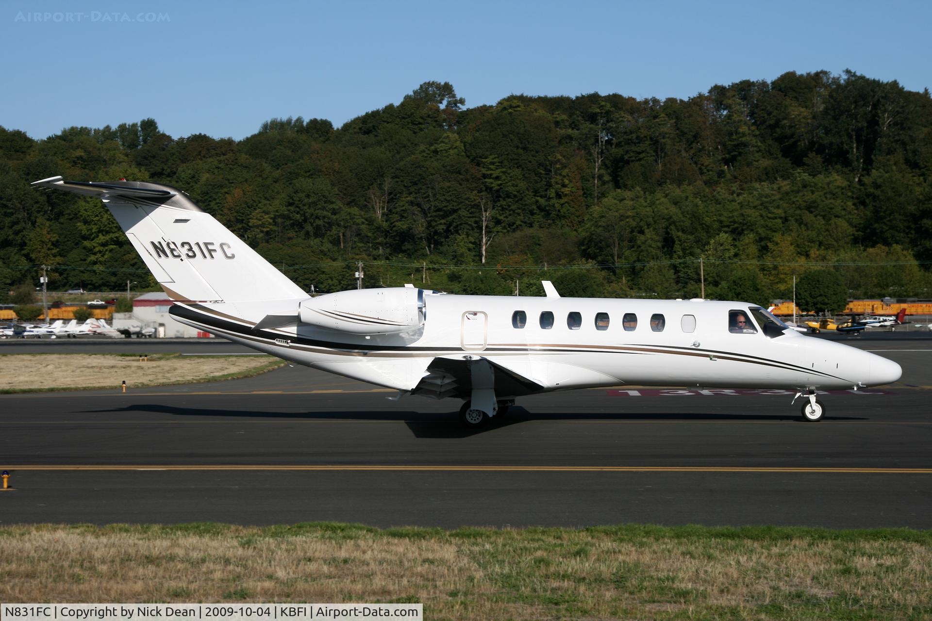 N831FC, 2007 Cessna 525B CitationJet CJ3 C/N 525B0155, KBFI