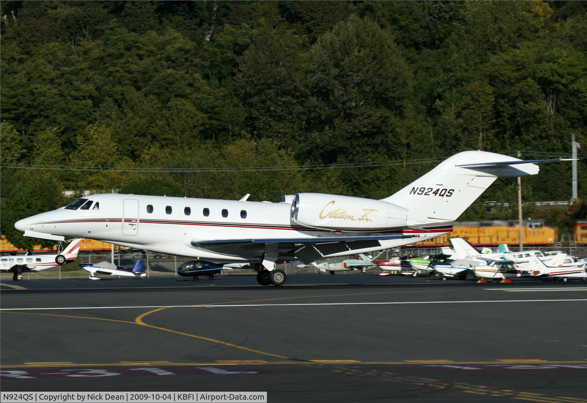 N924QS, 2000 Cessna 750 Citation X Citation X C/N 750-0124, KBFI