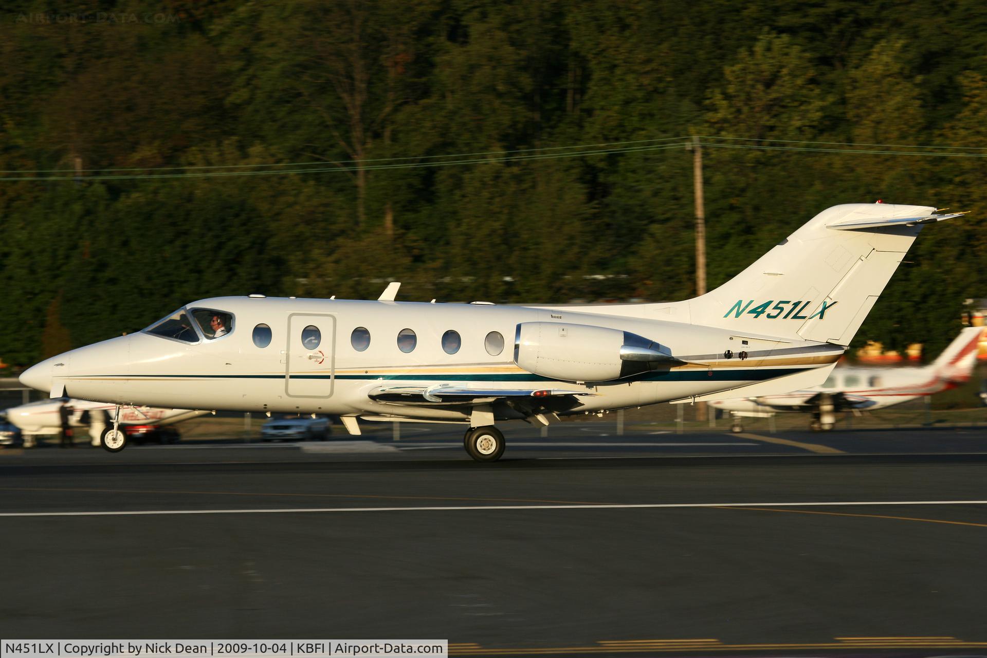 N451LX, 2001 Raytheon Beechjet 400A/Nextant N400XT C/N RK-310, KBFI