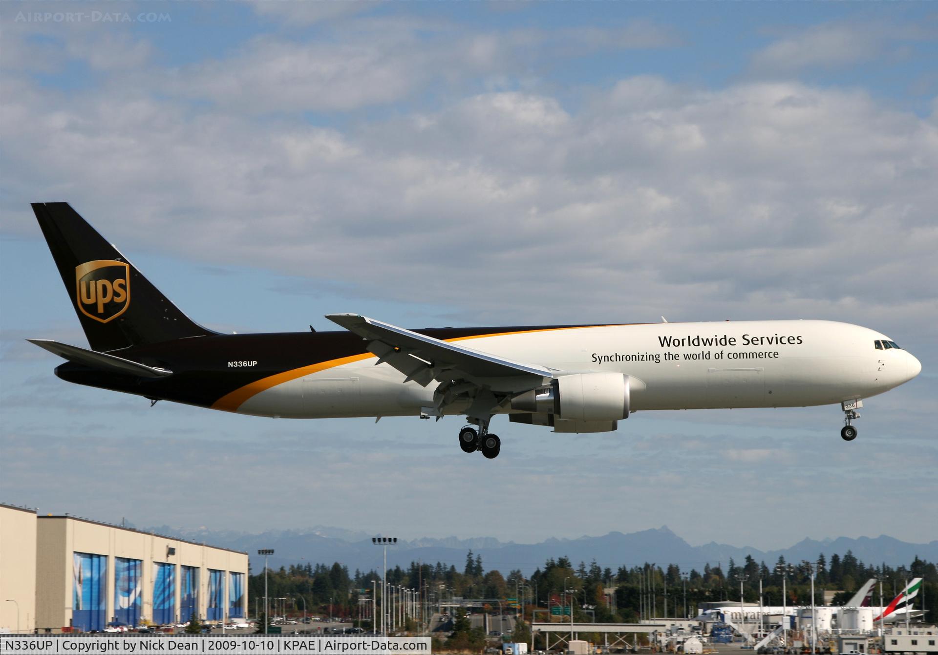 N336UP, 2009 Boeing 767-34AF C/N 37857, KPAE