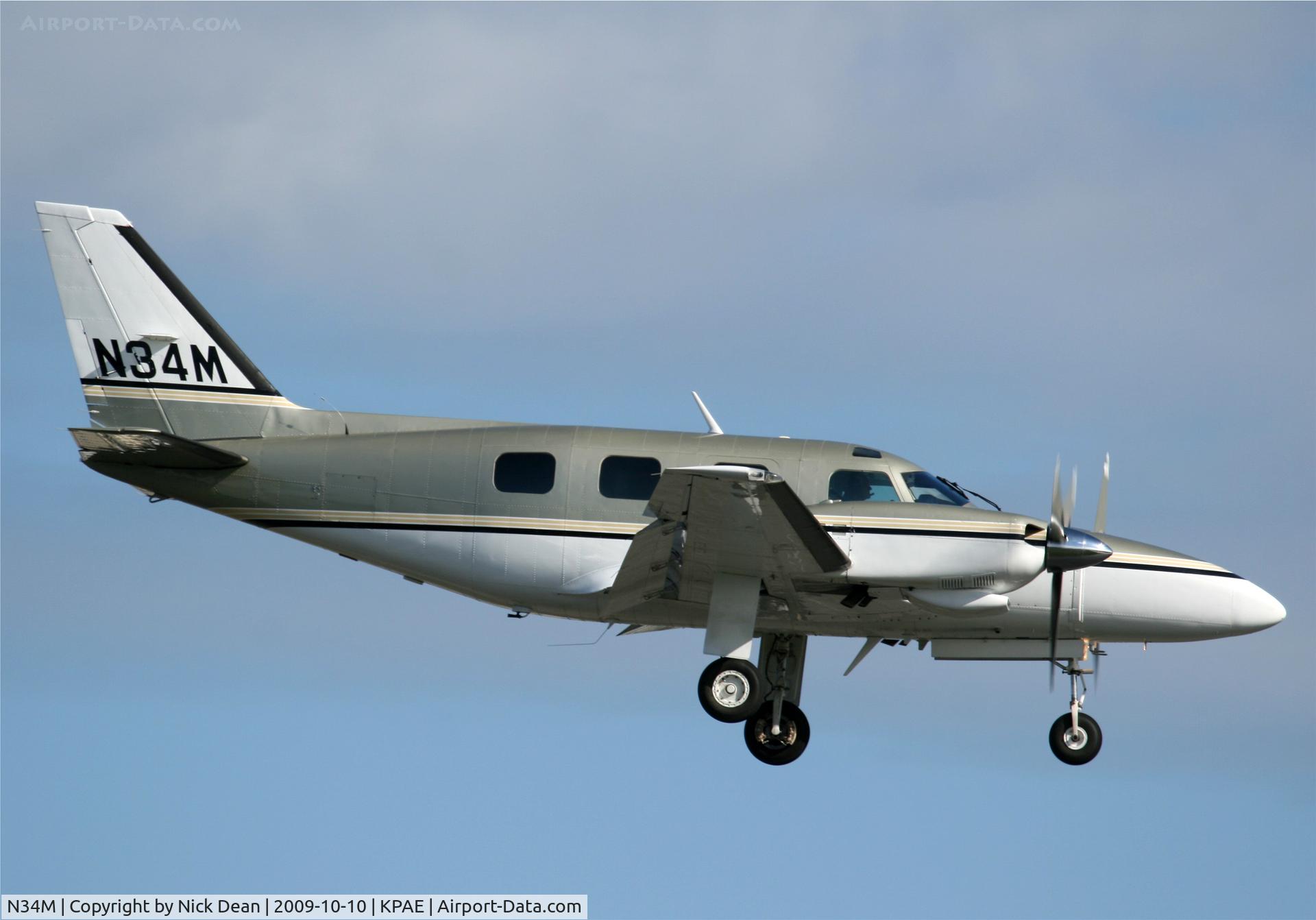 N34M, 1975 Piper PA-31P Navajo C/N 31P-7630007, KPAE
