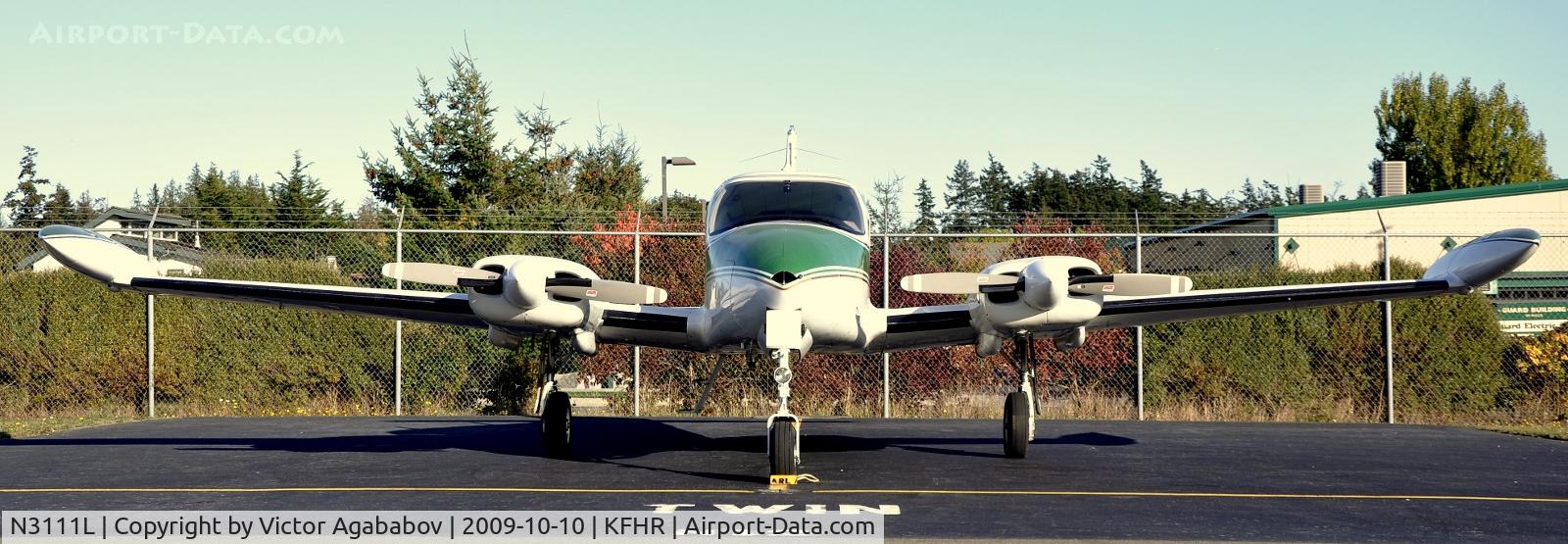 N3111L, 1965 Cessna 310J C/N 310J0111, At Friday Harbour Airport