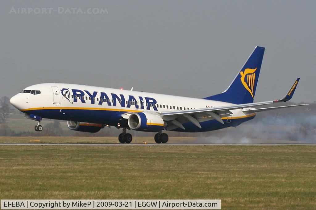 EI-EBA, 2008 Boeing 737-8AS C/N 37516, Touchdown !