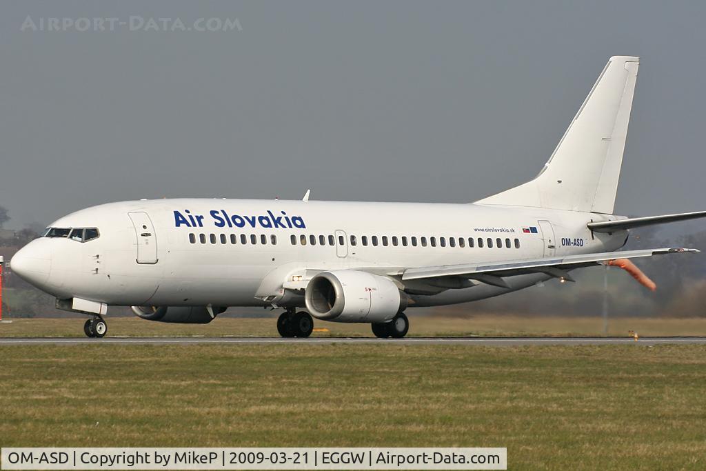 OM-ASD, 1986 Boeing 737-306 C/N 23542, Operating for Sky Europe.