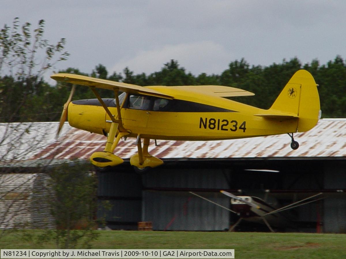 N81234, 1946 Fairchild 24R-46 C/N R46-135, N81234 landing at GA2
