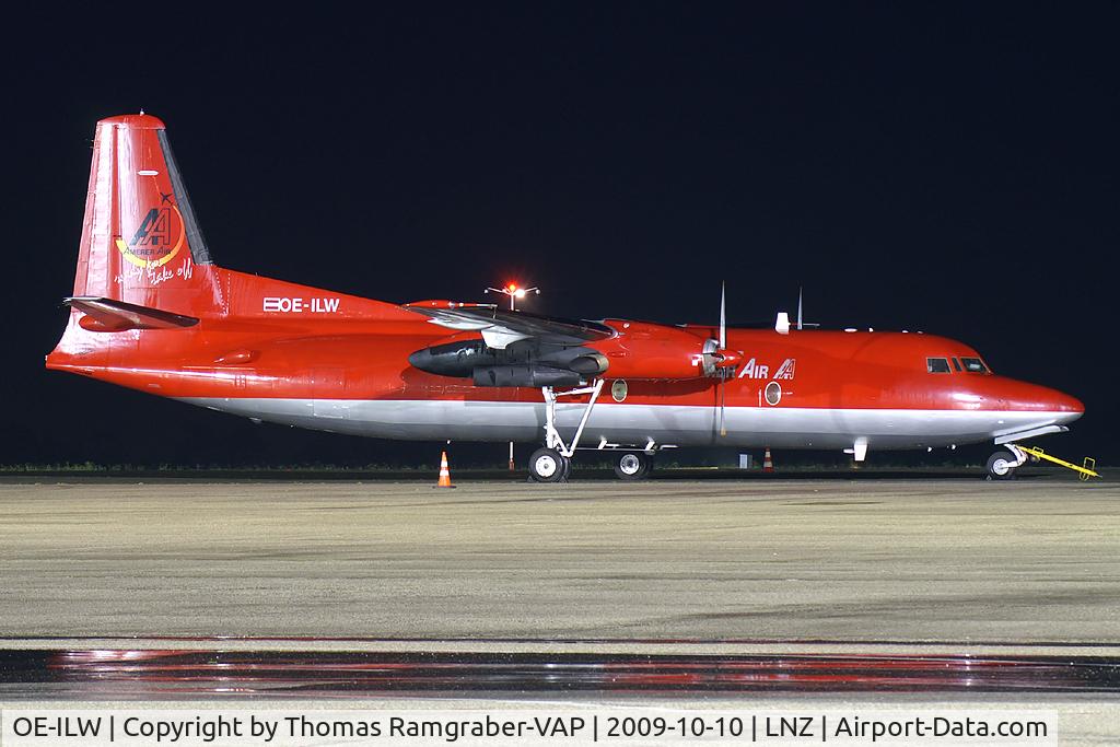 OE-ILW, 1985 Fokker F-27-500 Friendship C/N 10681, Amerer Air Fokker 27