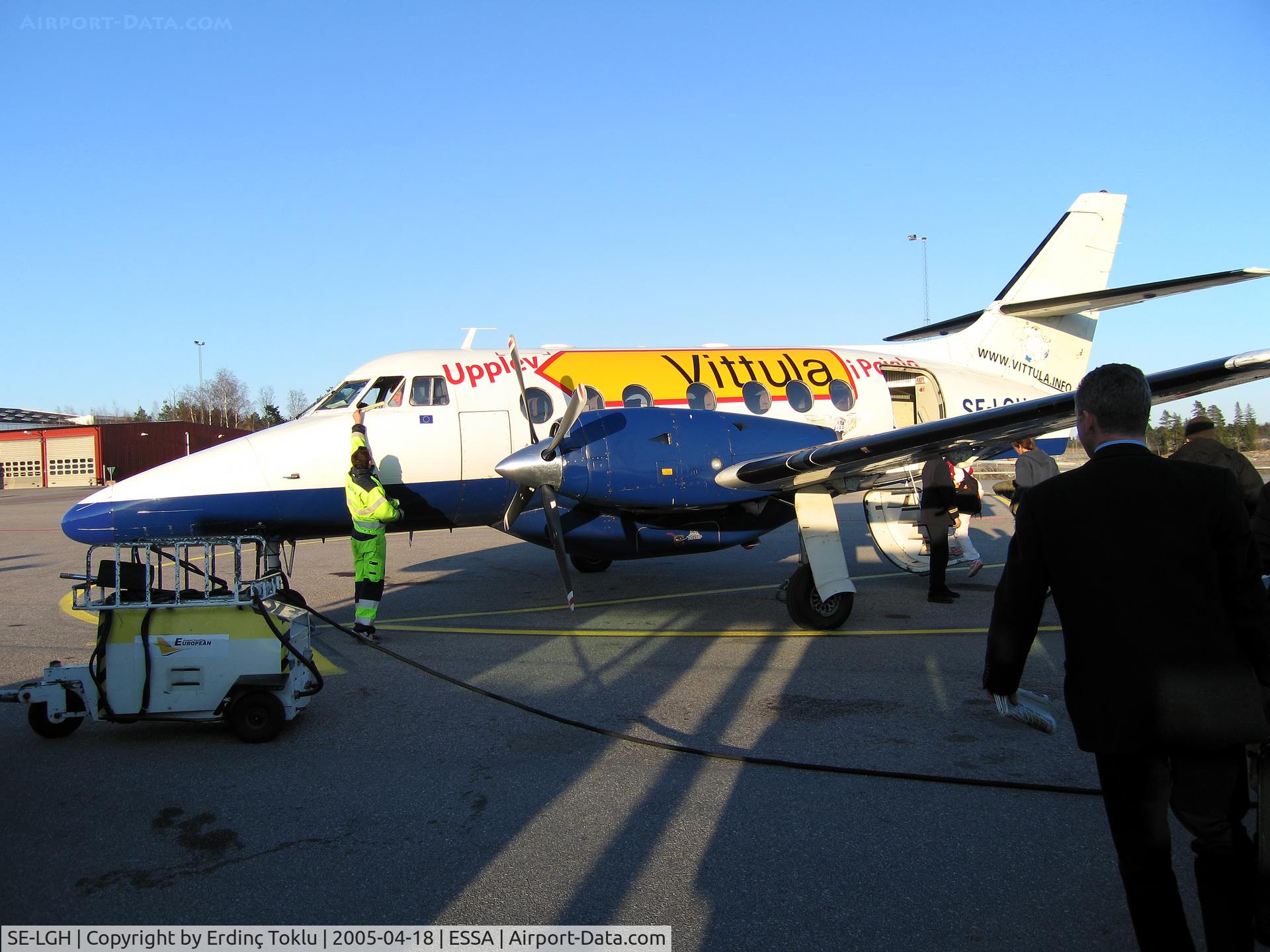 SE-LGH, 1987 British Aerospace BAe-3112 Jetstream 31 C/N 773, British Aerospace BAe-3112 Jetstream 31 at Arlanda
