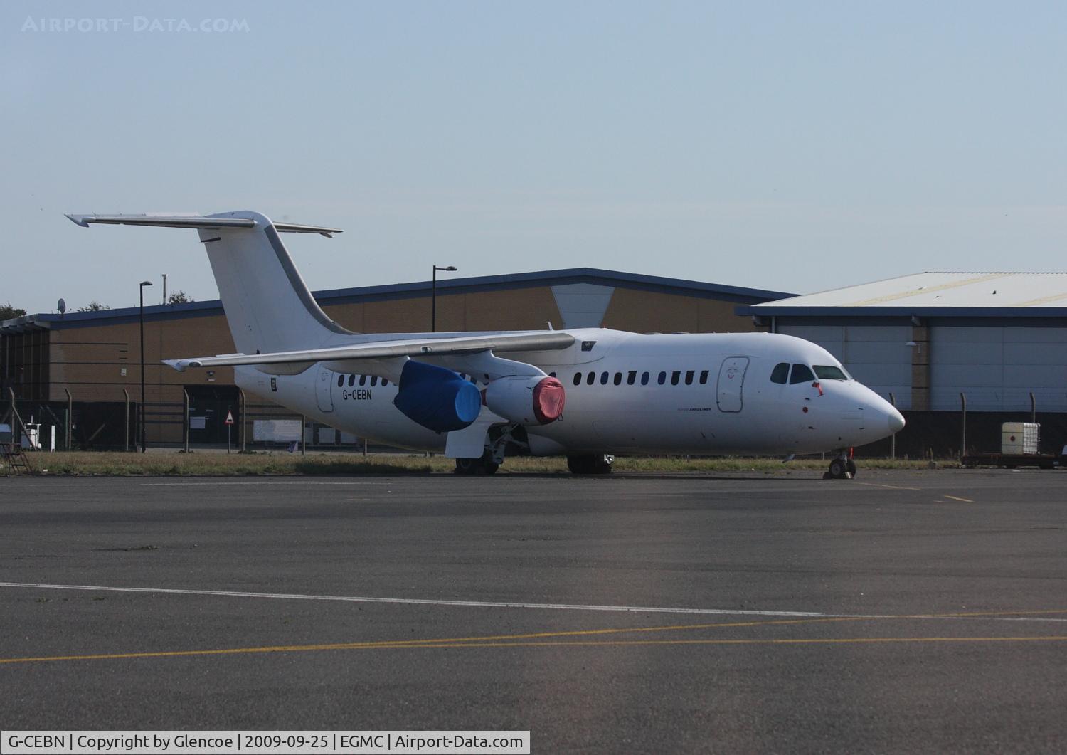 G-CEBN, 1993 British Aerospace Avro 146-RJ100 C/N E3238, On The Apron