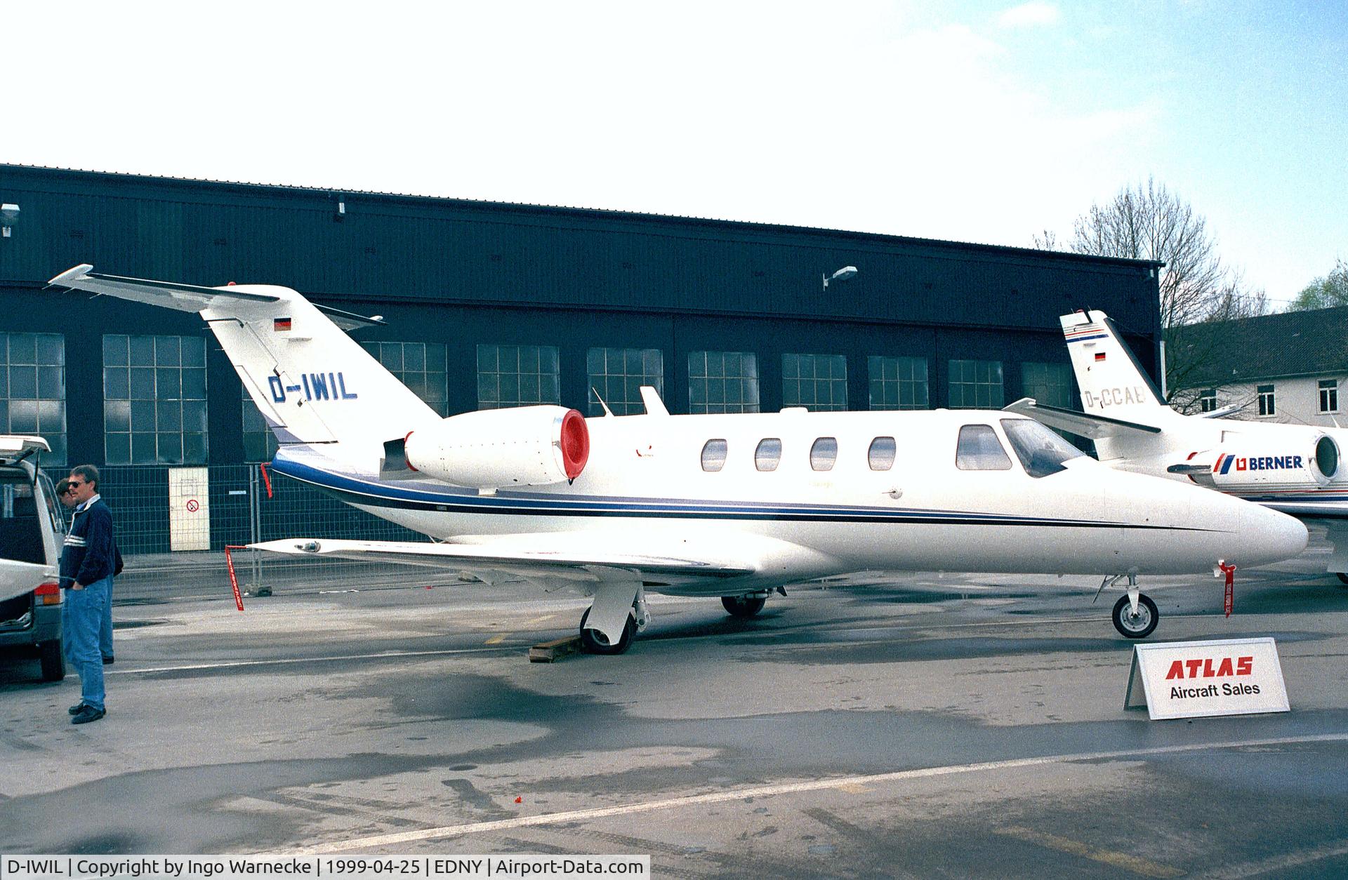 D-IWIL, 1997 Cessna 525 CitationJet C/N 525-0221, Cessna 525 CitationJet CJ1 at the Aero 1999, Friedrichshafen
