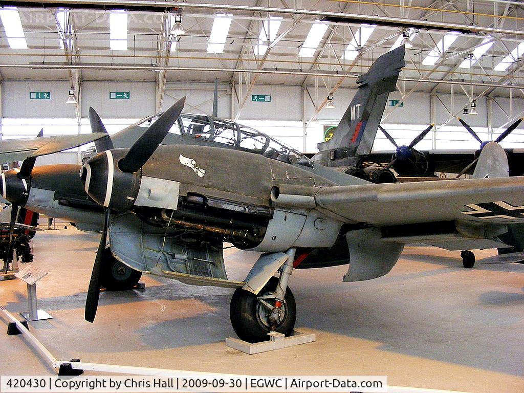 420430, Messerschmitt Me-410A C/N 420430, The last in a series of twin engined 'destroyers' manufactured by Messerschmitt, the Me410 was used by the Luftwaffe in a variety of roles.
