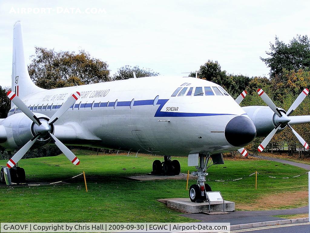 G-AOVF, 1958 Bristol 175 Britannia 312F C/N 13237, 85 Britannias were built and the RAF used twenty-three as long range troop and freight transports.