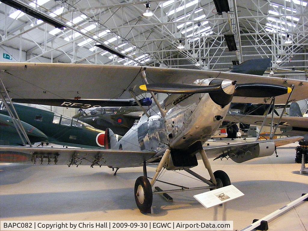 BAPC082, 1937 Hawker Afghan Hind C/N 41H/81899, The Hind was a development of the Hart and was supplied to the Royal Air Force as an interim type prior to the outbreak of the Second World War.