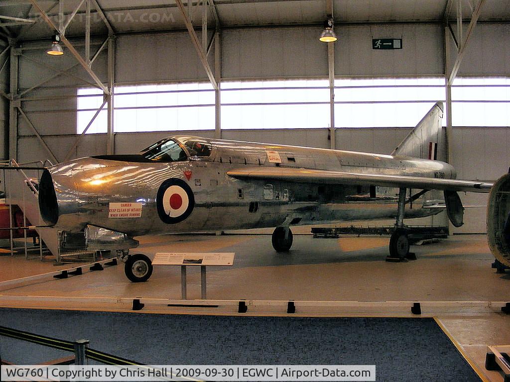 WG760, 1954 English Electric P.1A C/N 95001, The first flight of P1 WG760 was on 4 August 1954, just 10 years after the RAF's first jet aircraft, the Meteor, entered squadron service. It was experimental and was the basis for the RAF's front line fighter, the EE Lightning