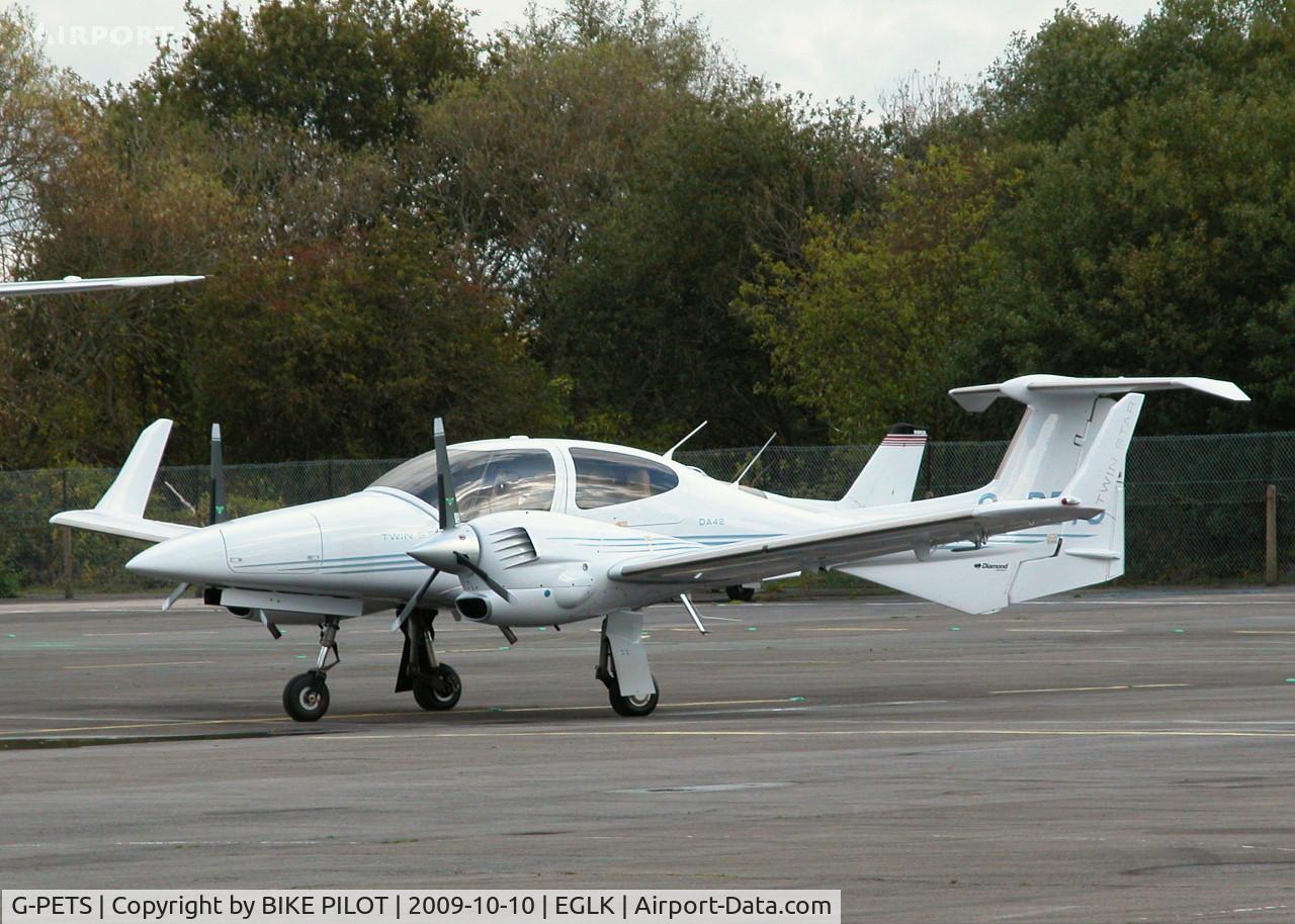 G-PETS, 2006 Diamond DA-42 Twin Star C/N 42.169, PARKED IN SLOT THREE
