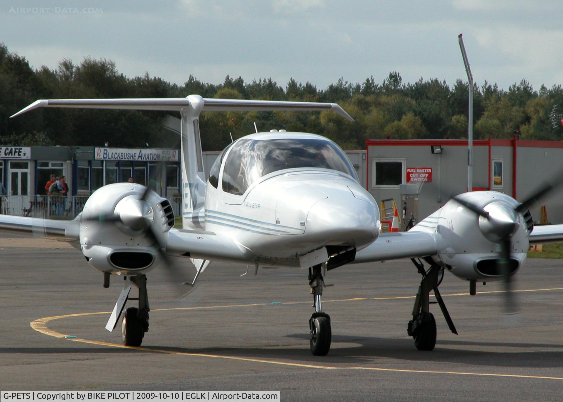 G-PETS, 2006 Diamond DA-42 Twin Star C/N 42.169, HEADING TO TAXYWAY ALPHA