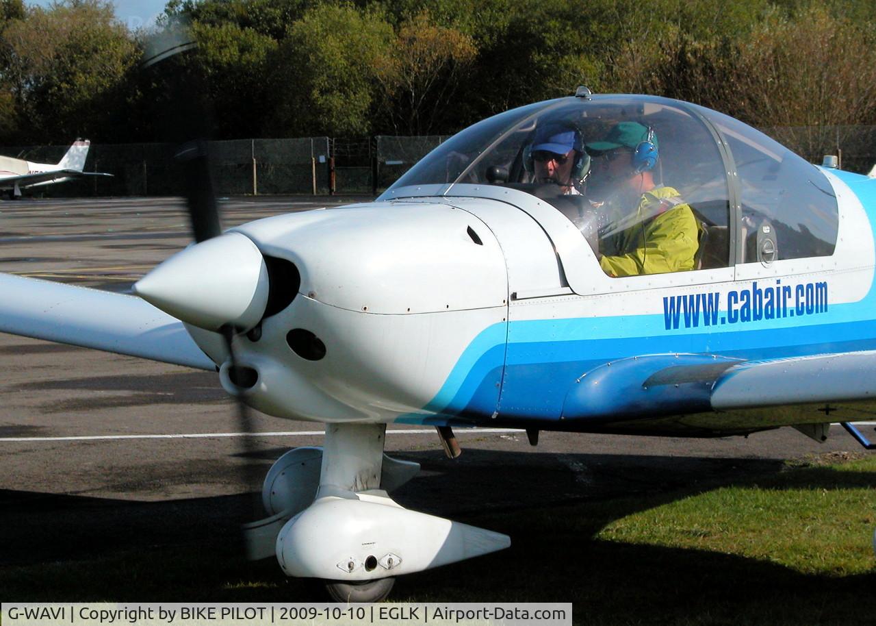 G-WAVI, 2000 Robin HR-200-120B C/N 346, FINAL CHECKS DONE ABOUT HEAD TO RWY 25
