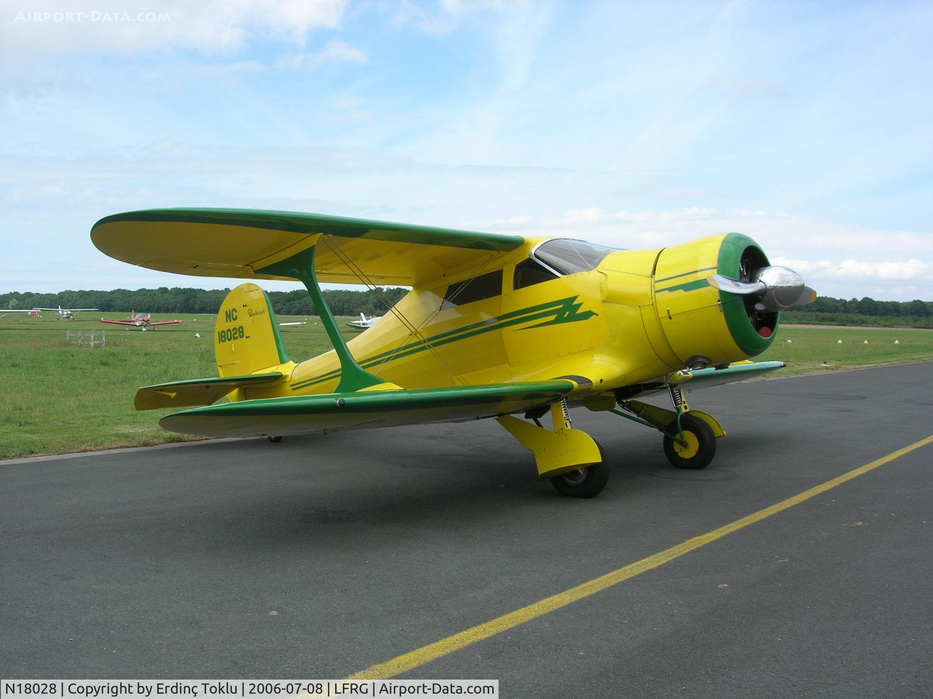 N18028, 1937 Beech D17S Staggerwing C/N 147, Seen at Deauville