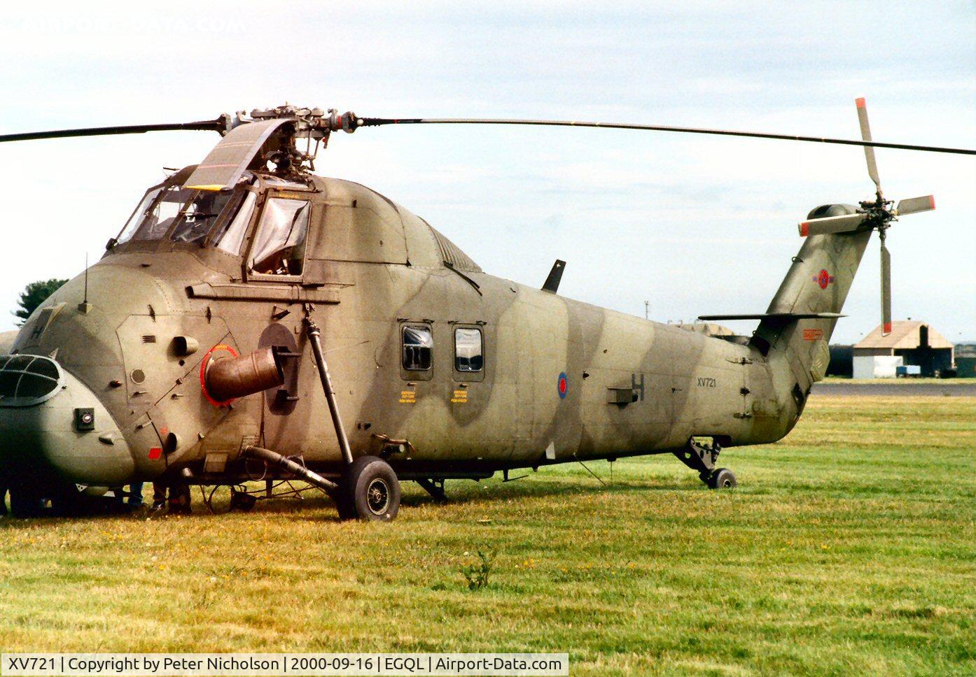 XV721, 1968 Westland Wessex HC.2 C/N WA616, Wessex HC.2, callsign Vortex 007, of 72 Squadron at the 2000 Leuchars Airshow.