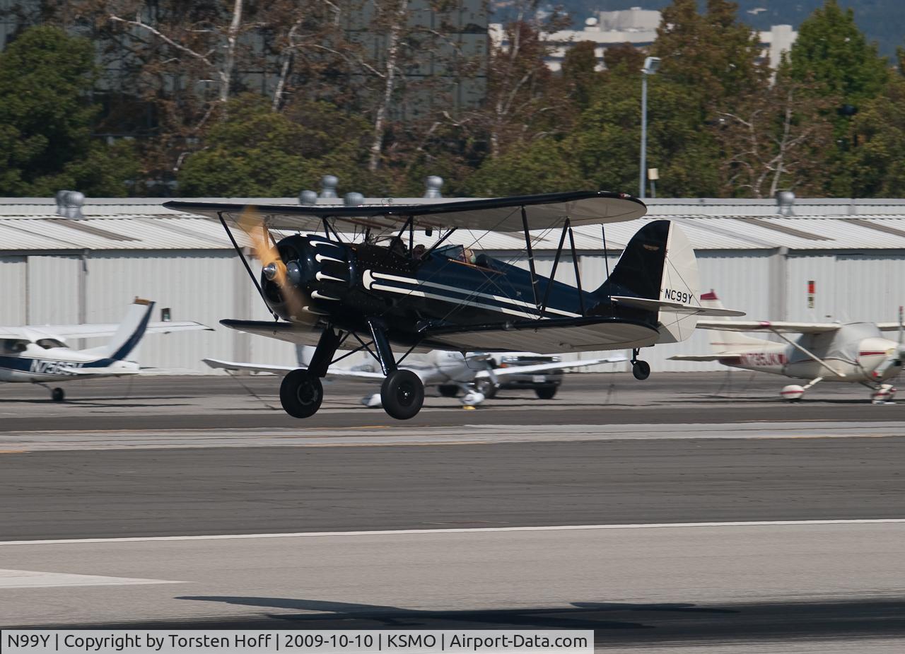 N99Y, 1986 Waco YMF C/N F5-002, NC99Y departing from RWY 21