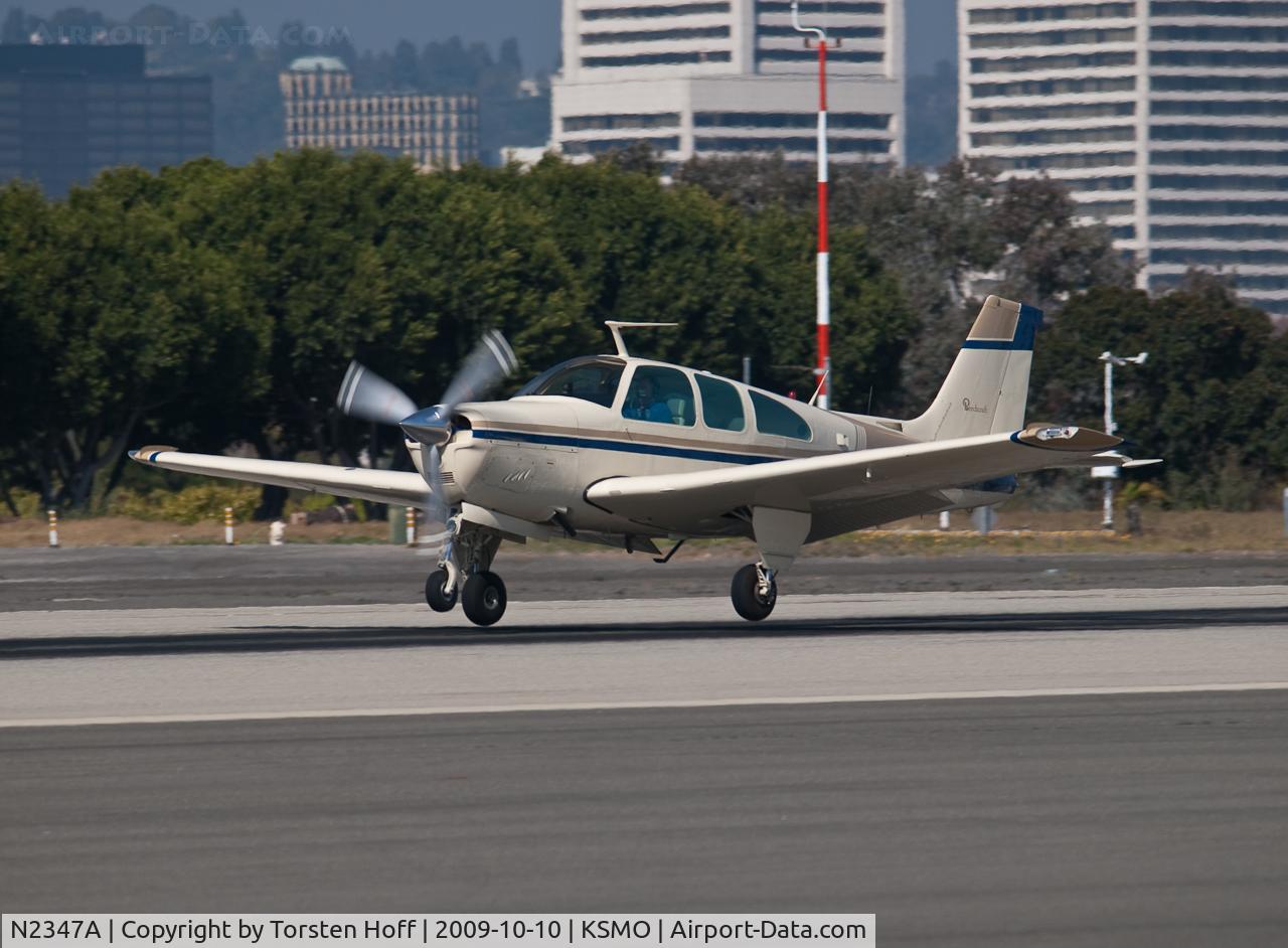 N2347A, 1969 Beech E33 Bonanza C/N CD-1229, N2347A arriving on RWY 21