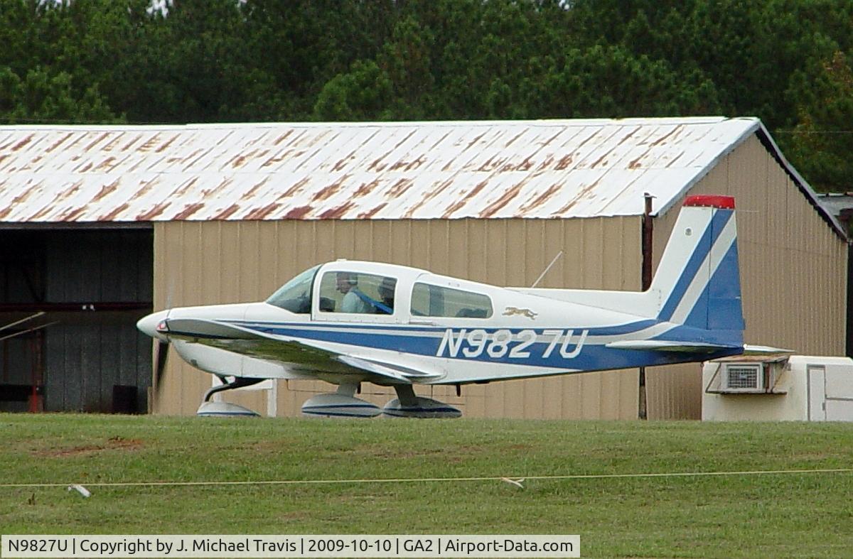 N9827U, 1976 Grumman American AA-5A Cheetah C/N AA5A0227, Nice AA-5 at GA2