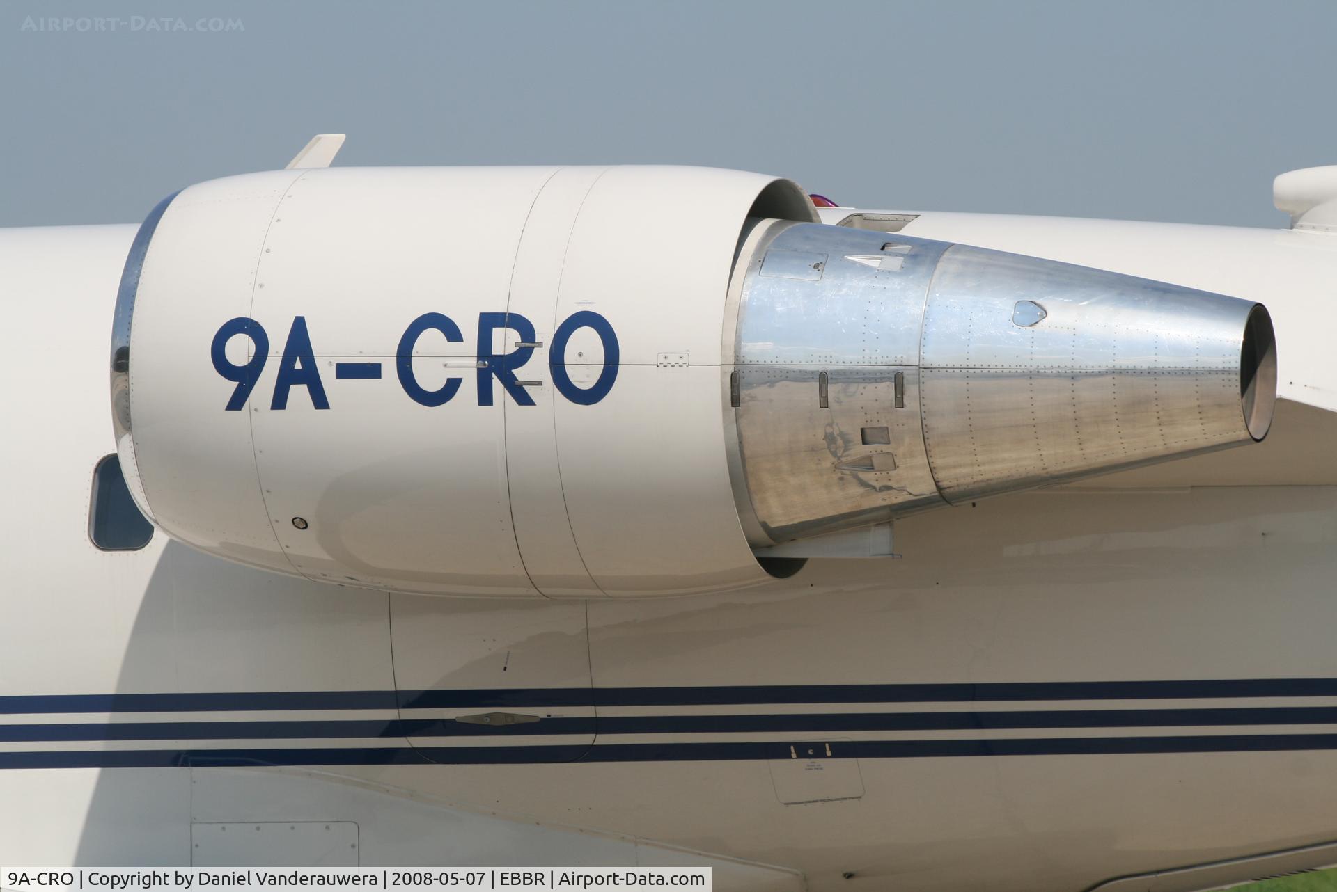 9A-CRO, 1996 Canadair Challenger 604 (CL-600-2B16) C/N 5322, left engine