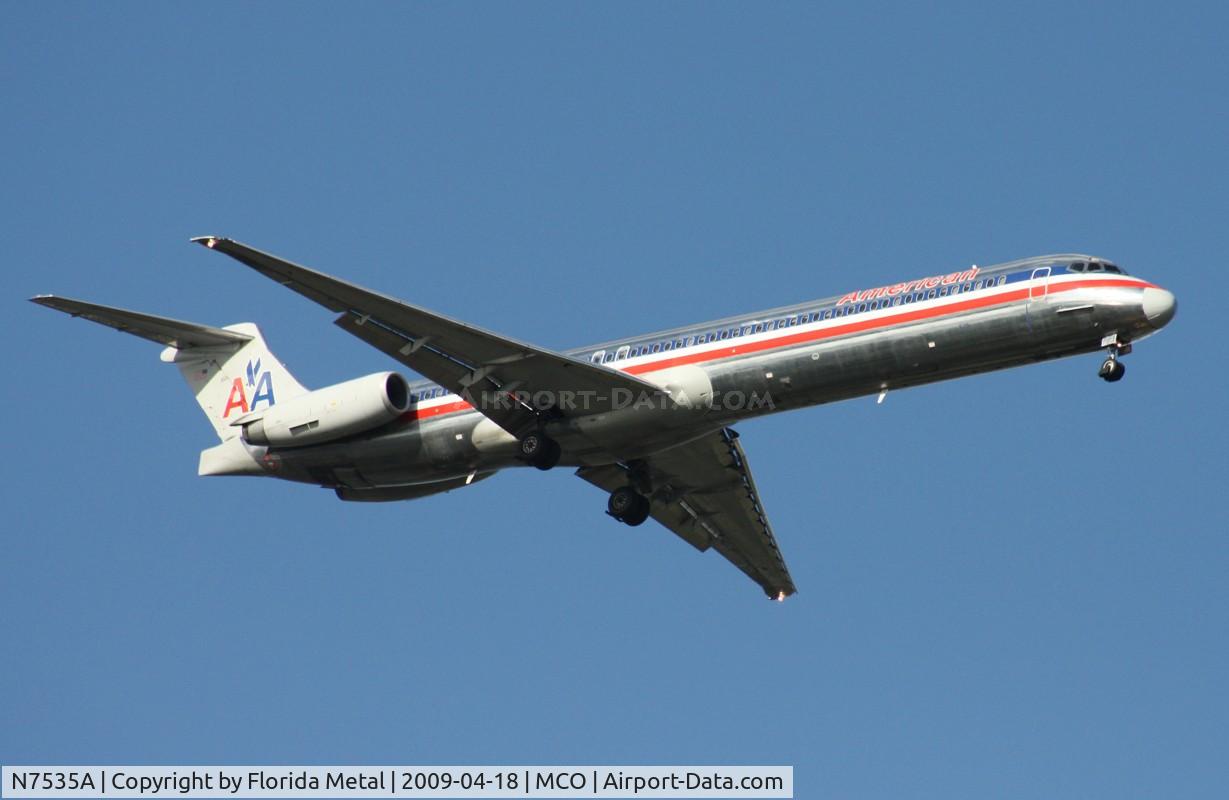 N7535A, 1990 McDonnell Douglas MD-82 (DC-9-82) C/N 49989, American MD-82