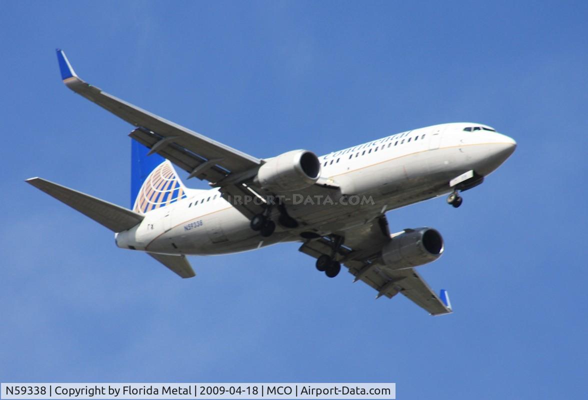 N59338, 1987 Boeing 737-3TO C/N 23576, Continental 737-300