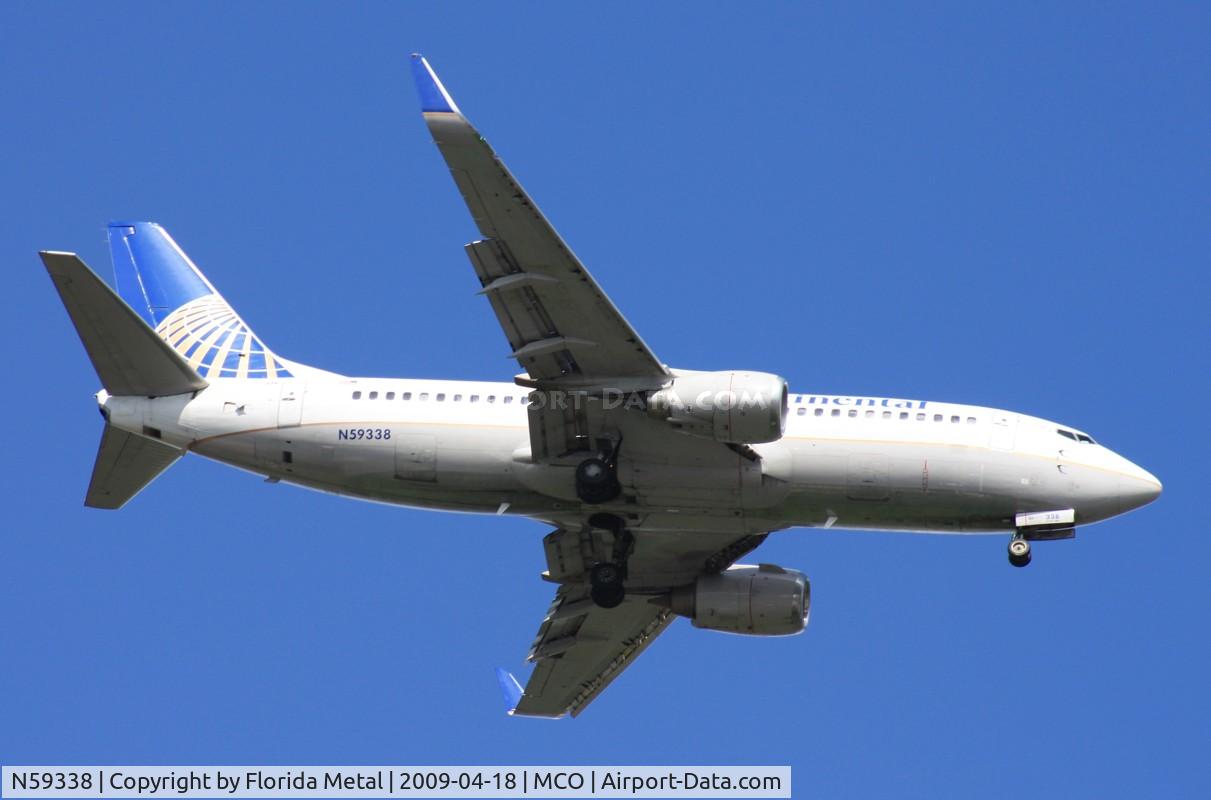 N59338, 1987 Boeing 737-3TO C/N 23576, Continental 737-300