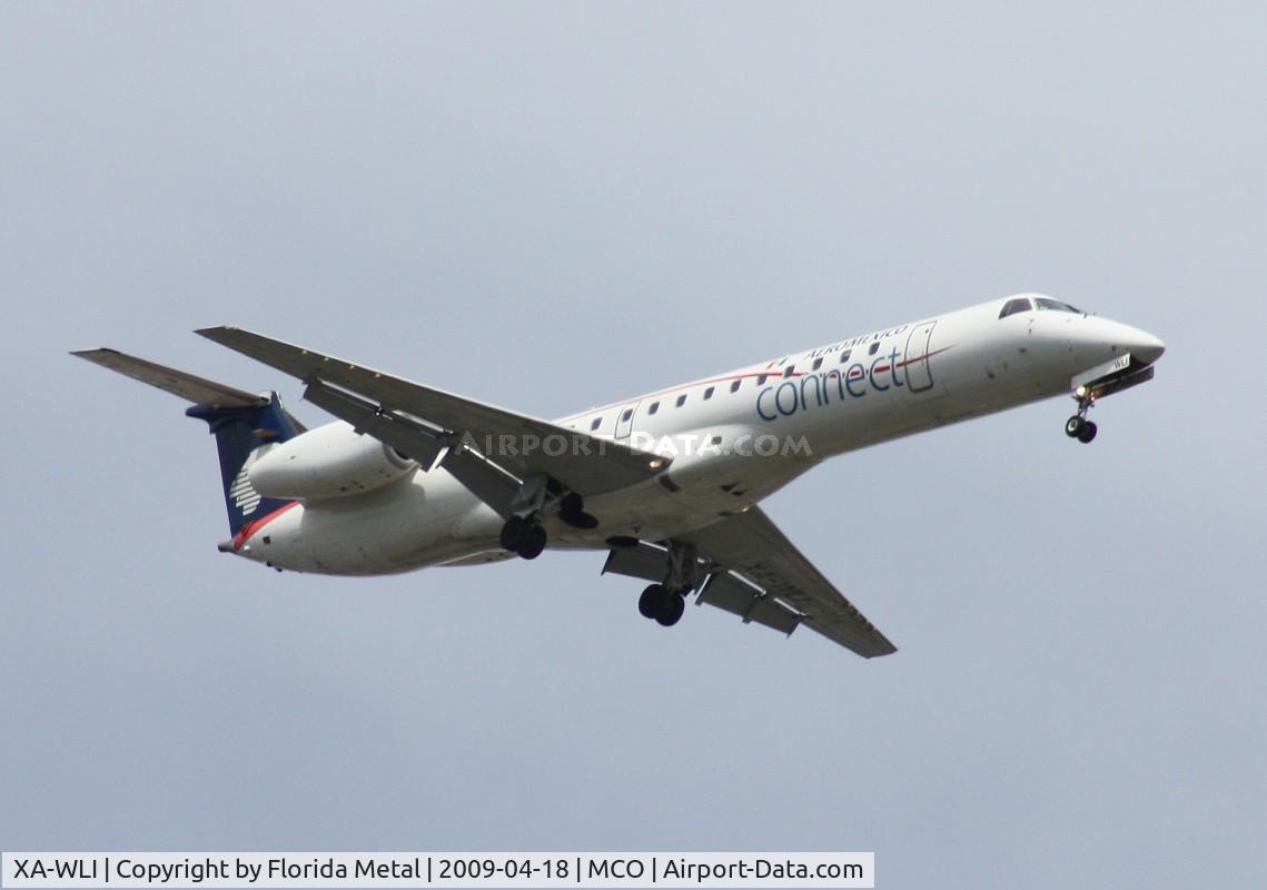 XA-WLI, 2001 Embraer ERJ-145ER (EMB-145ER) C/N 145134, New to database, Aeromexico Connect E145
