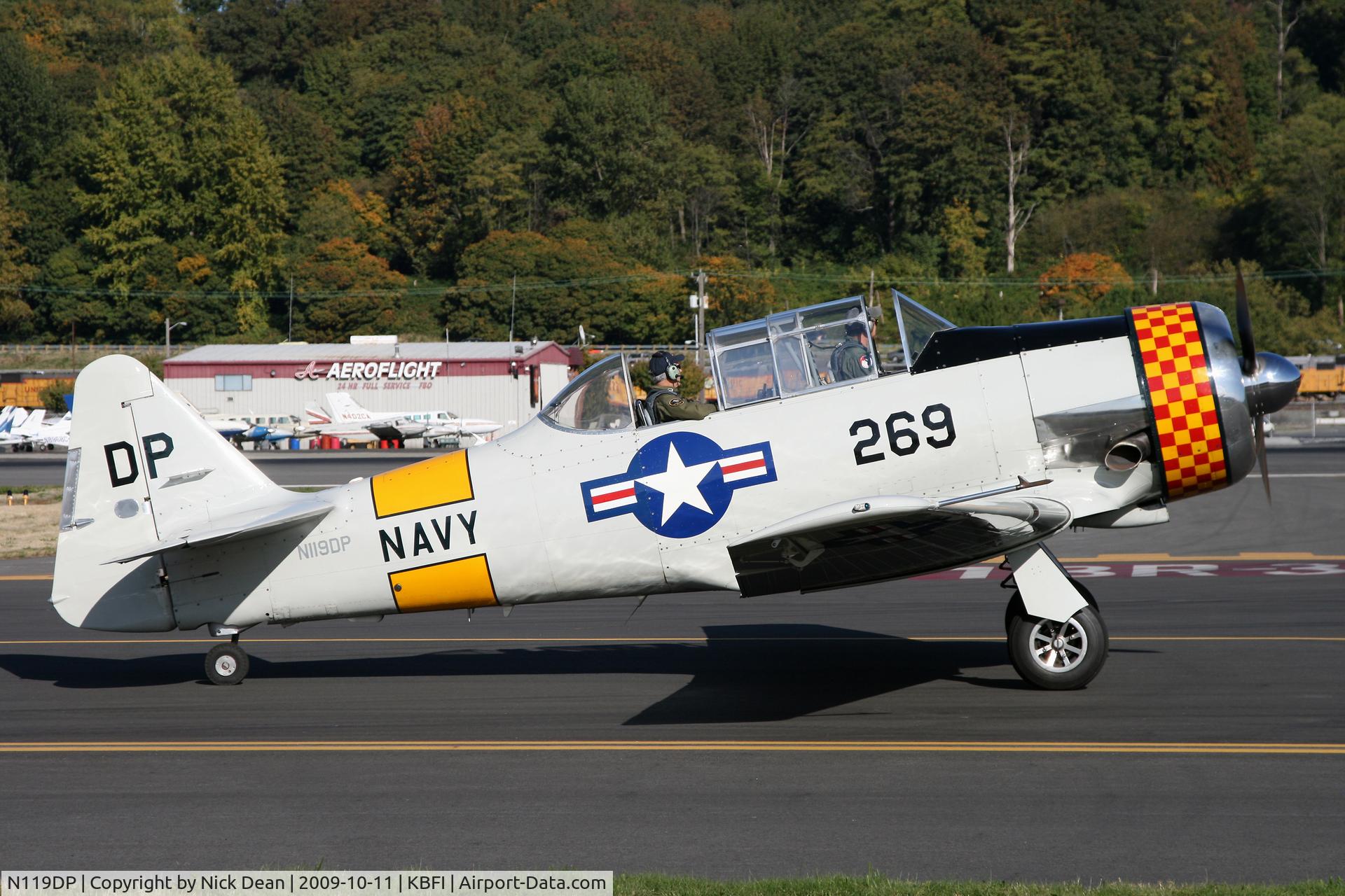 N119DP, 1942 North American SNJ-4 Texan C/N 88-10185, KBFI
