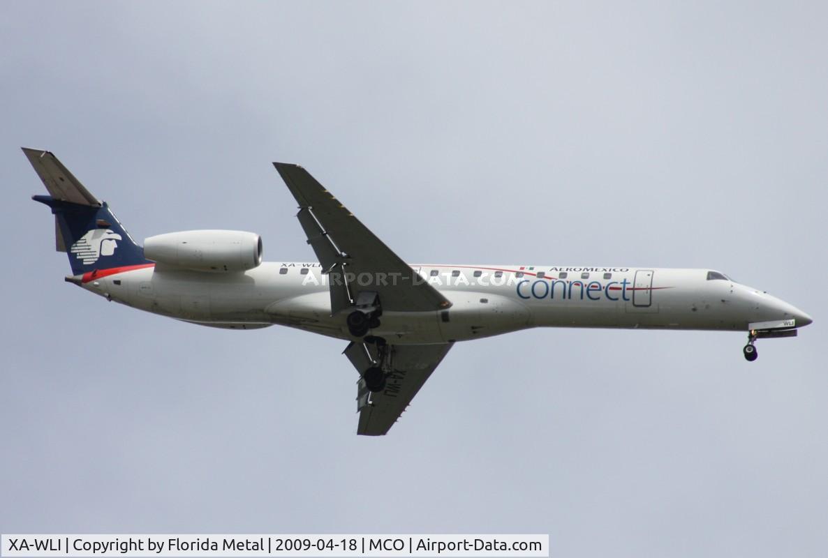 XA-WLI, 2001 Embraer ERJ-145ER (EMB-145ER) C/N 145134, New to database Aeromexico Connect E145