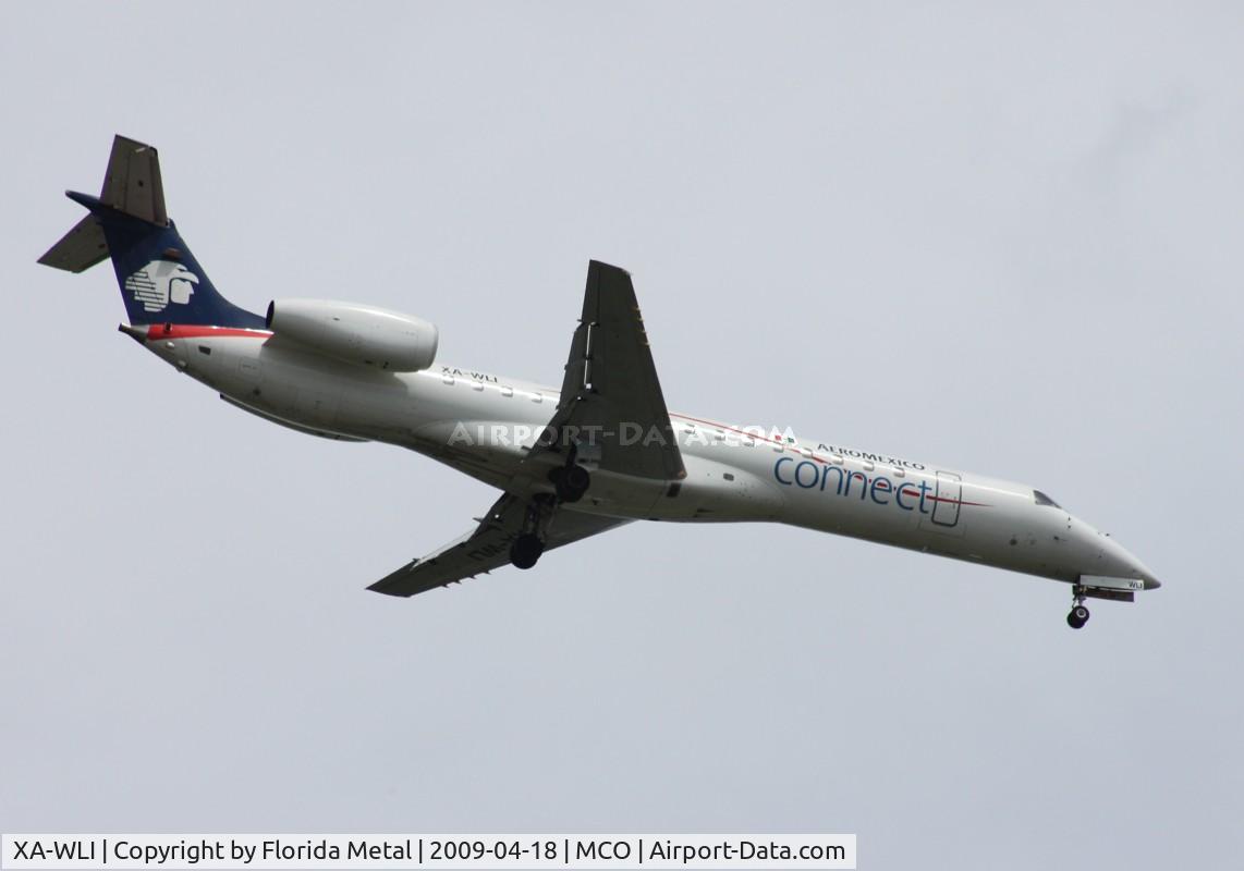 XA-WLI, 2001 Embraer ERJ-145ER (EMB-145ER) C/N 145134, New to database Aeromexico Connect E145