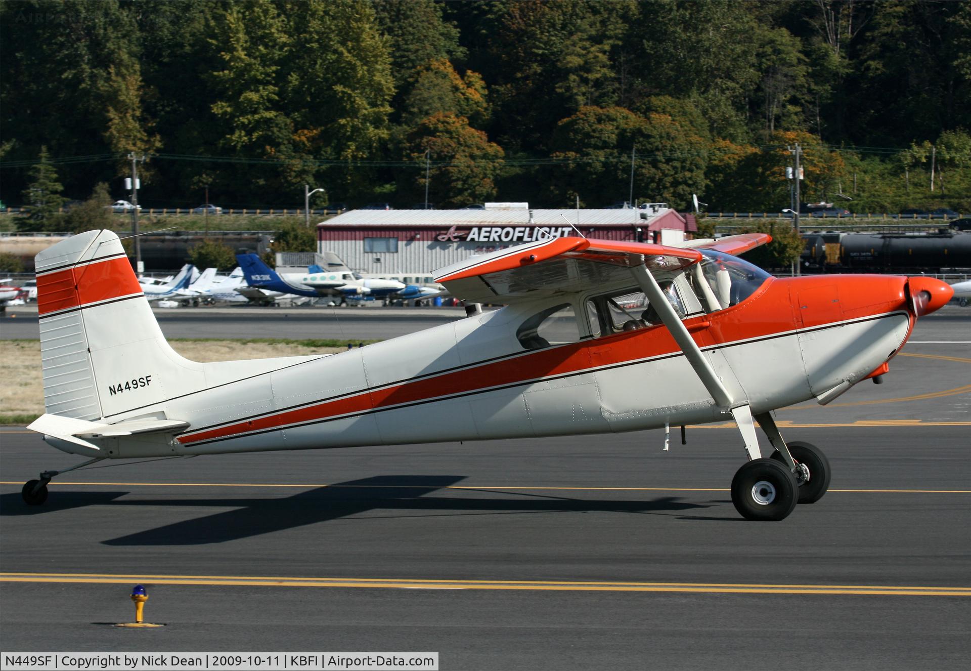 N449SF, 1957 Cessna 180A C/N 50013, KBFI