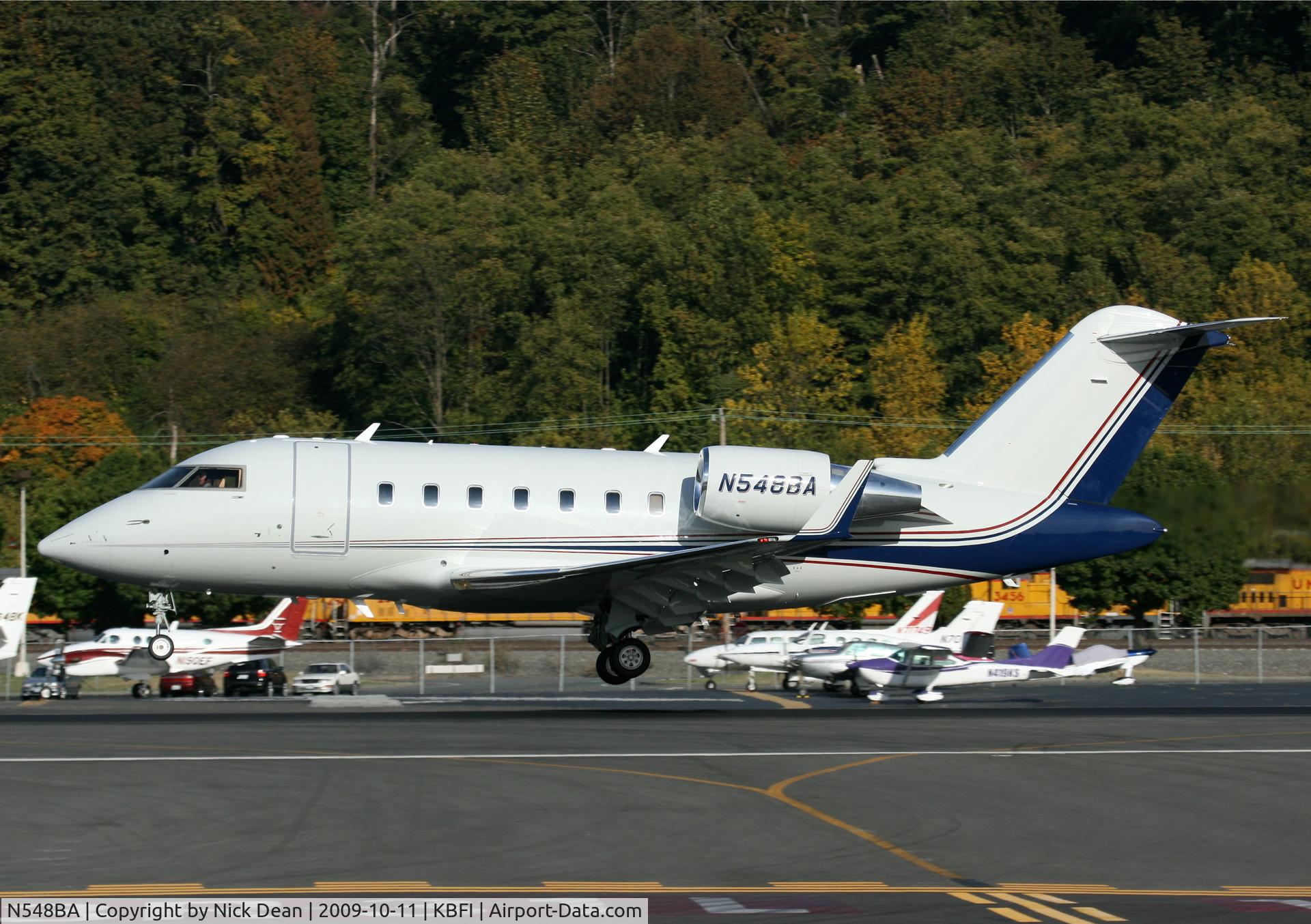 N548BA, 2008 Bombardier Challenger 605 (CL-600-2B16) C/N 5771, KBFI