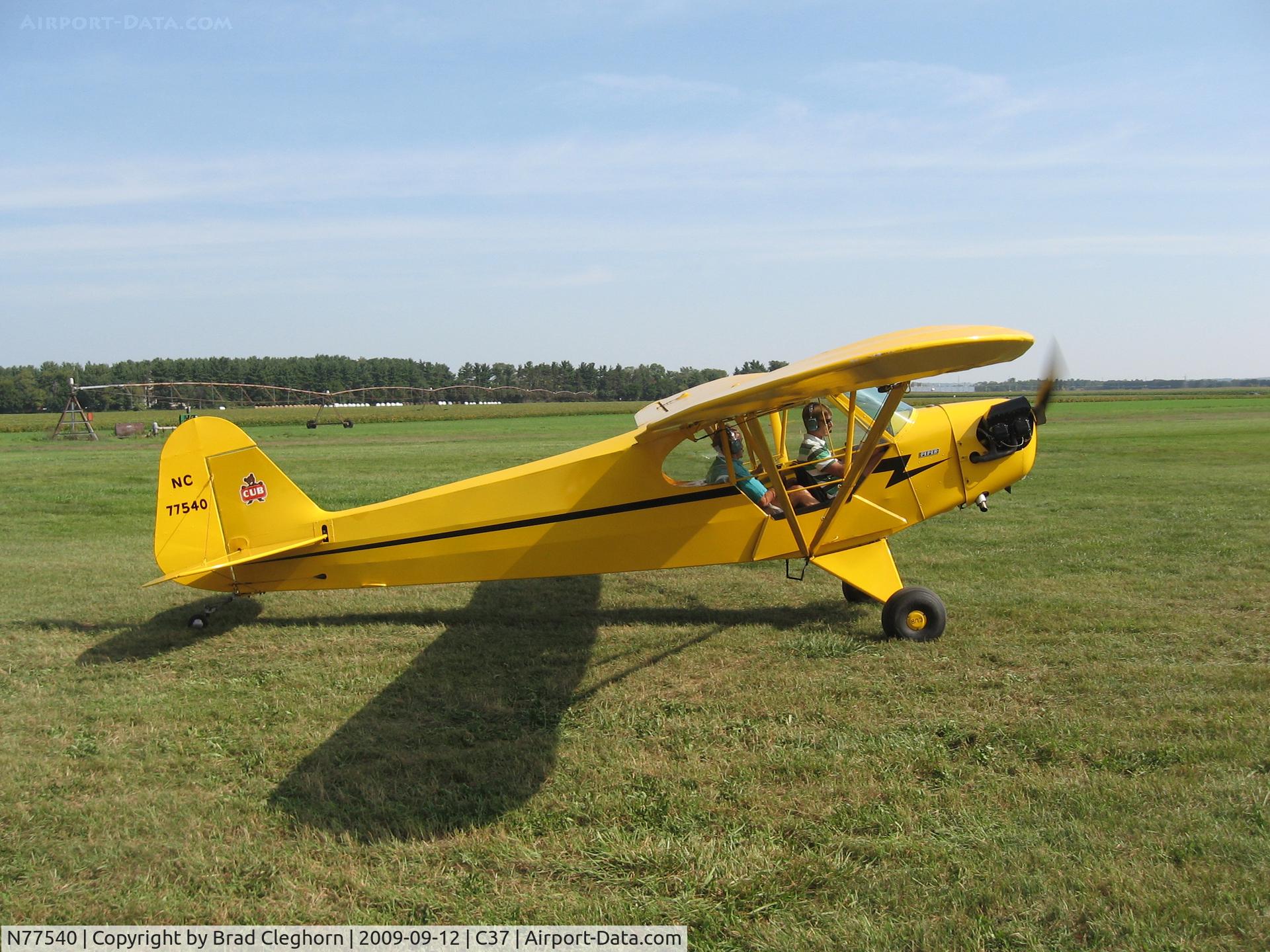 N77540, Piper J-3 Cub C/N 22030, MAAC Grassroots Fly-in 2009