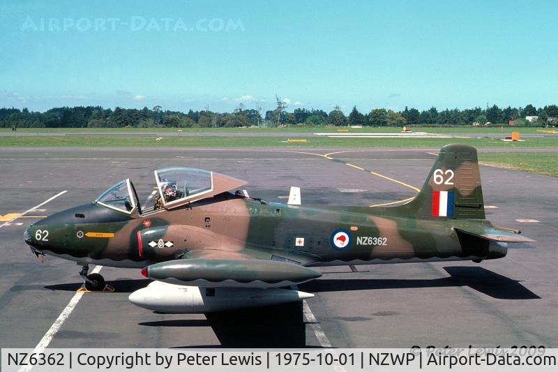 NZ6362, 1972 BAC 167 Strikemaster Mk.88 C/N 302, 14 Squadron based at Ohakea