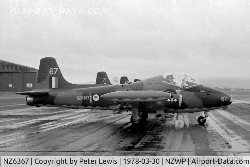 NZ6367, 1972 BAC 167 Strikemaster Mk.88 C/N 307, 14 Squadron based at Ohakea