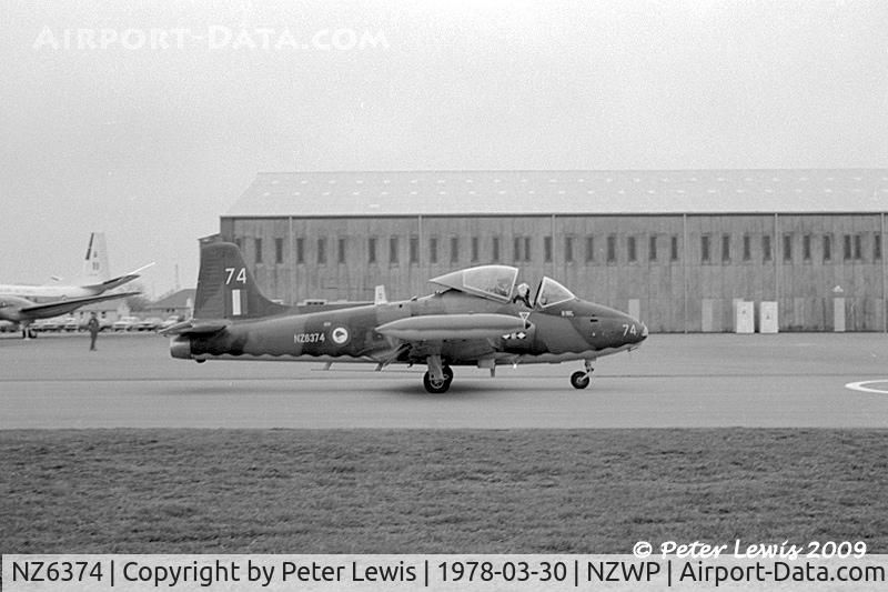 NZ6374, 1973 BAC 167 Strikemaster Mk.88 C/N 344, 14 Squadron based at Ohakea